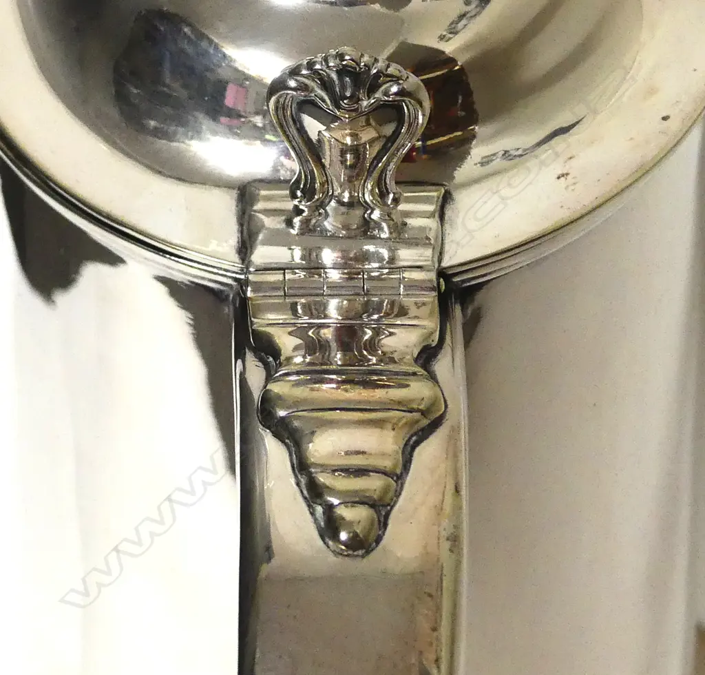 A silver plate wine ewer Image 1++