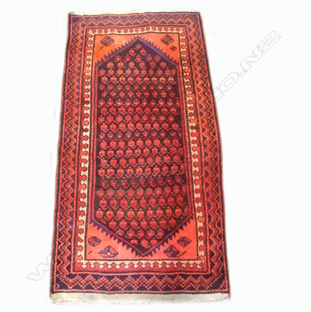 An antique hand knotted Ferdos rug Image 1++
