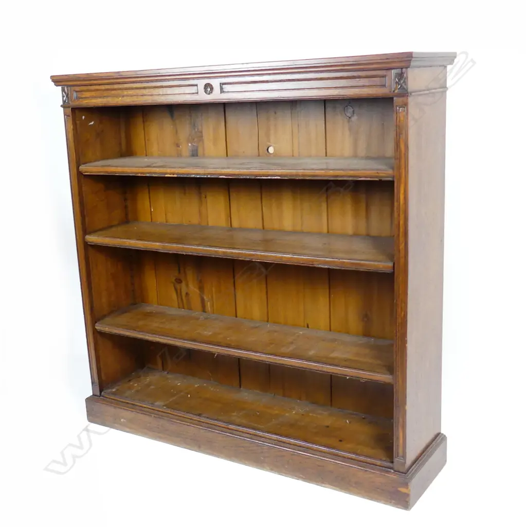A late Victorian oak bookcase Image 1++