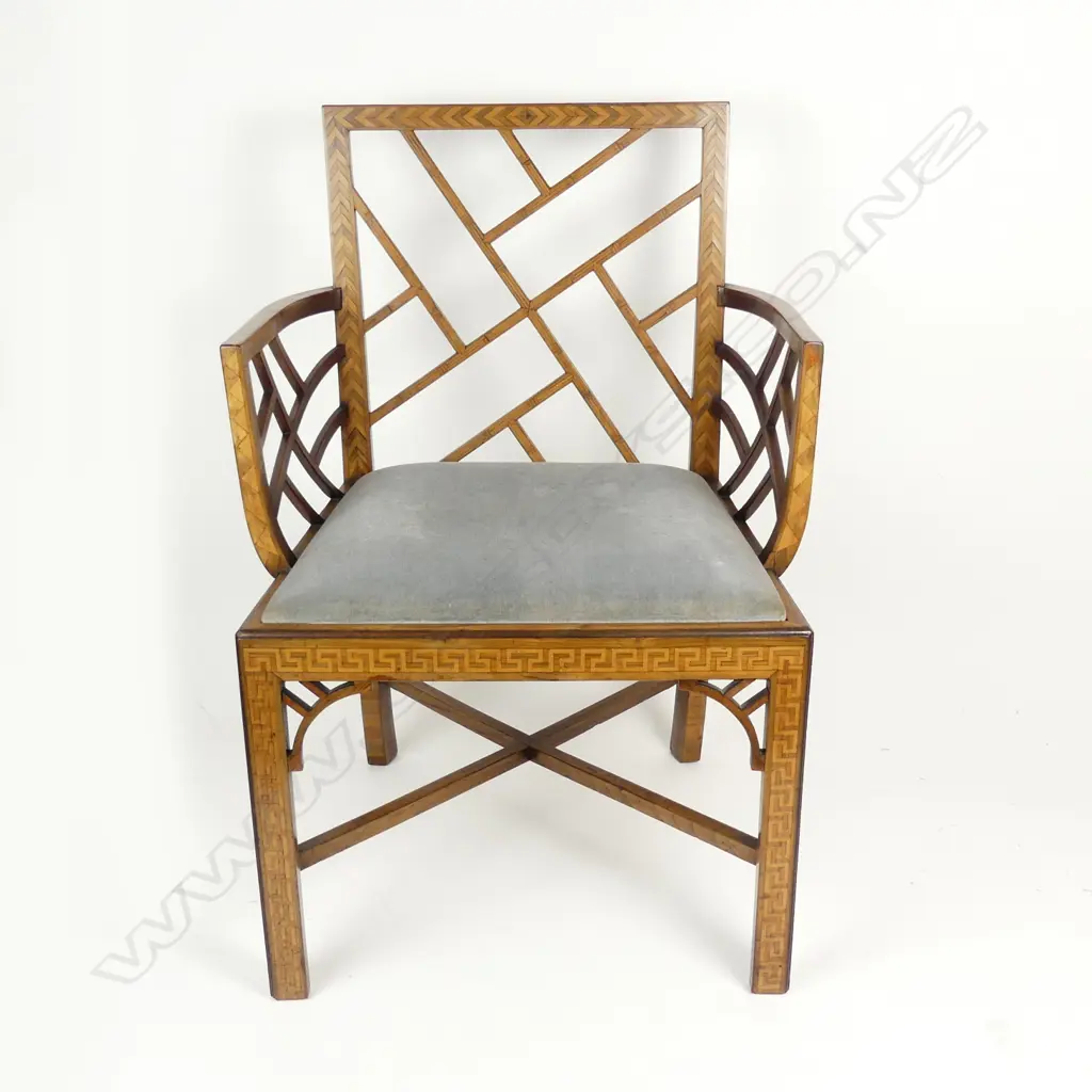 An Edwardian Chippendale style chair Image 1++