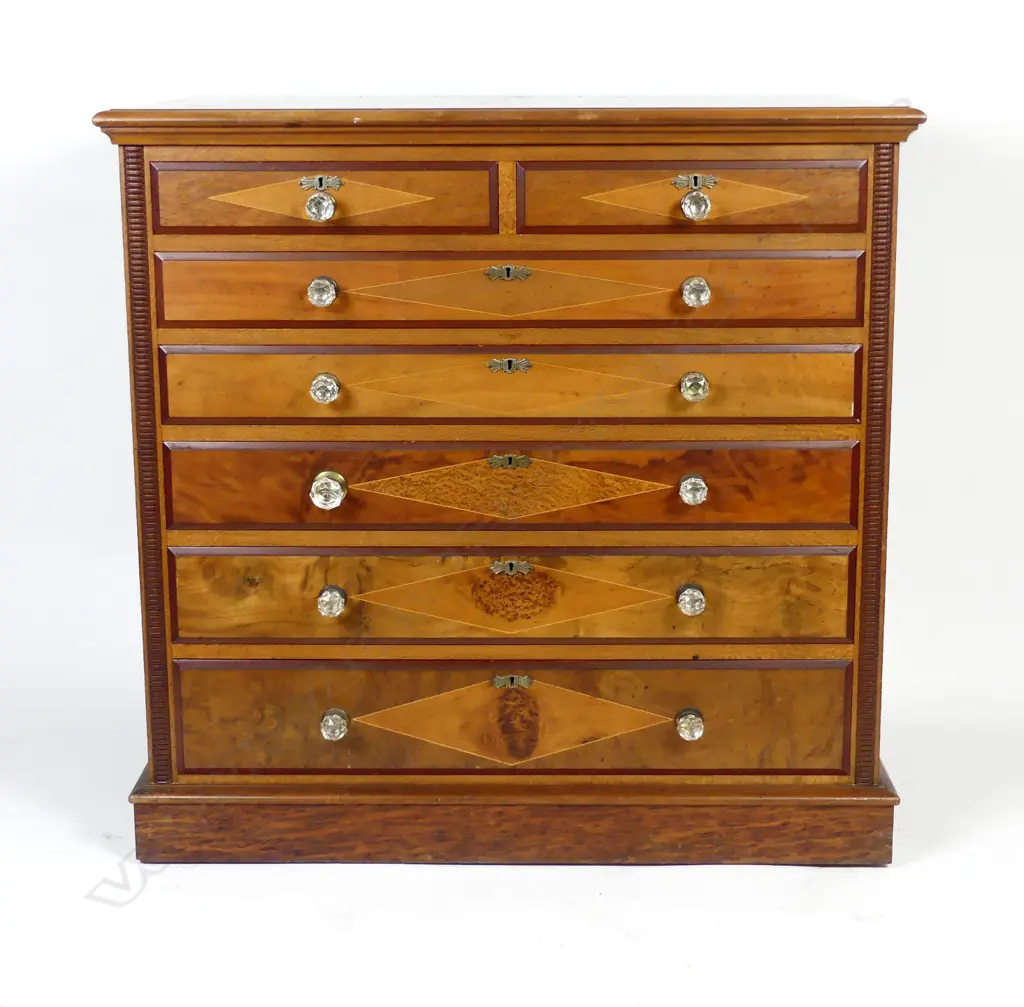An unusual colonial native woods chest of drawers Image 1++