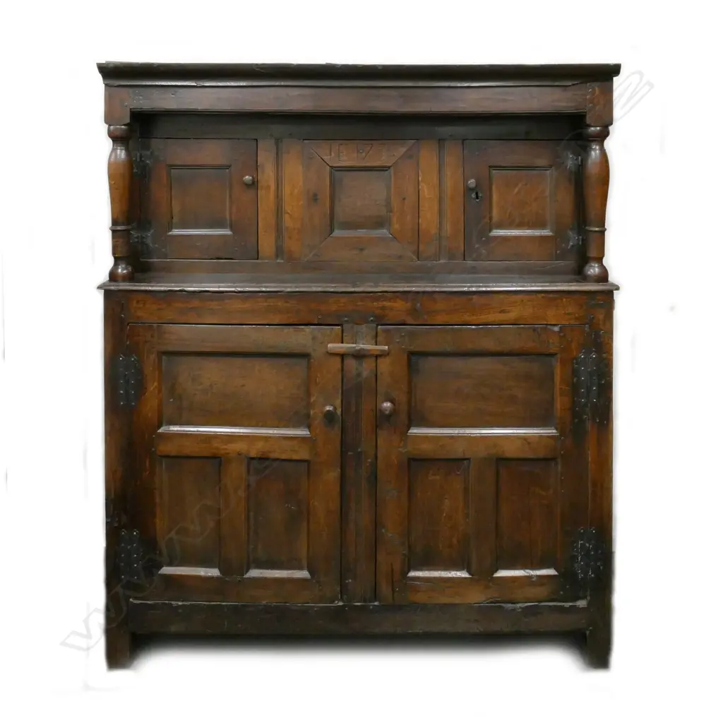 An 18thC (and later) oak provincial court cupboard Image 1++