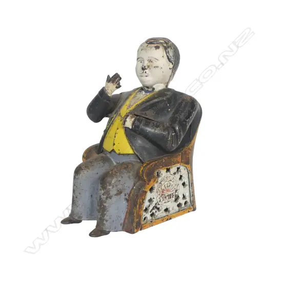 19thC American 'Tammany Bank' by CJ & E Stevens Co.,