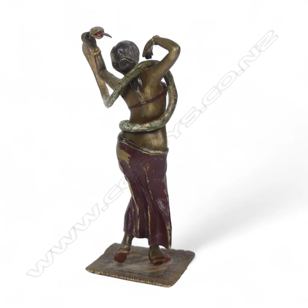 Franz Bergman 1920 Orientalist cold painted bronze sculpture, Image 1++