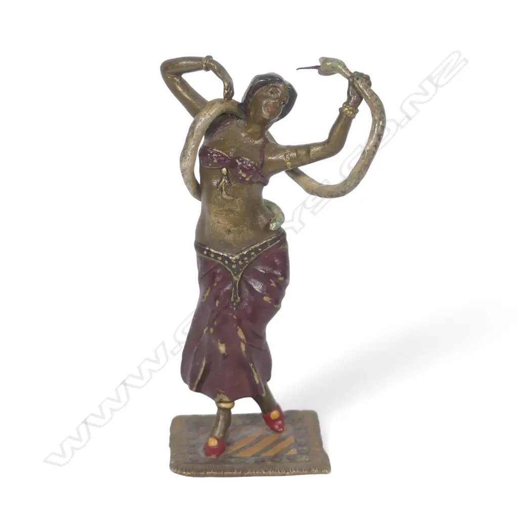 Franz Bergman 1920 Orientalist cold painted bronze sculpture, Image 1++