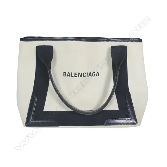 Balenciaga Navy Cabas small tote bag,