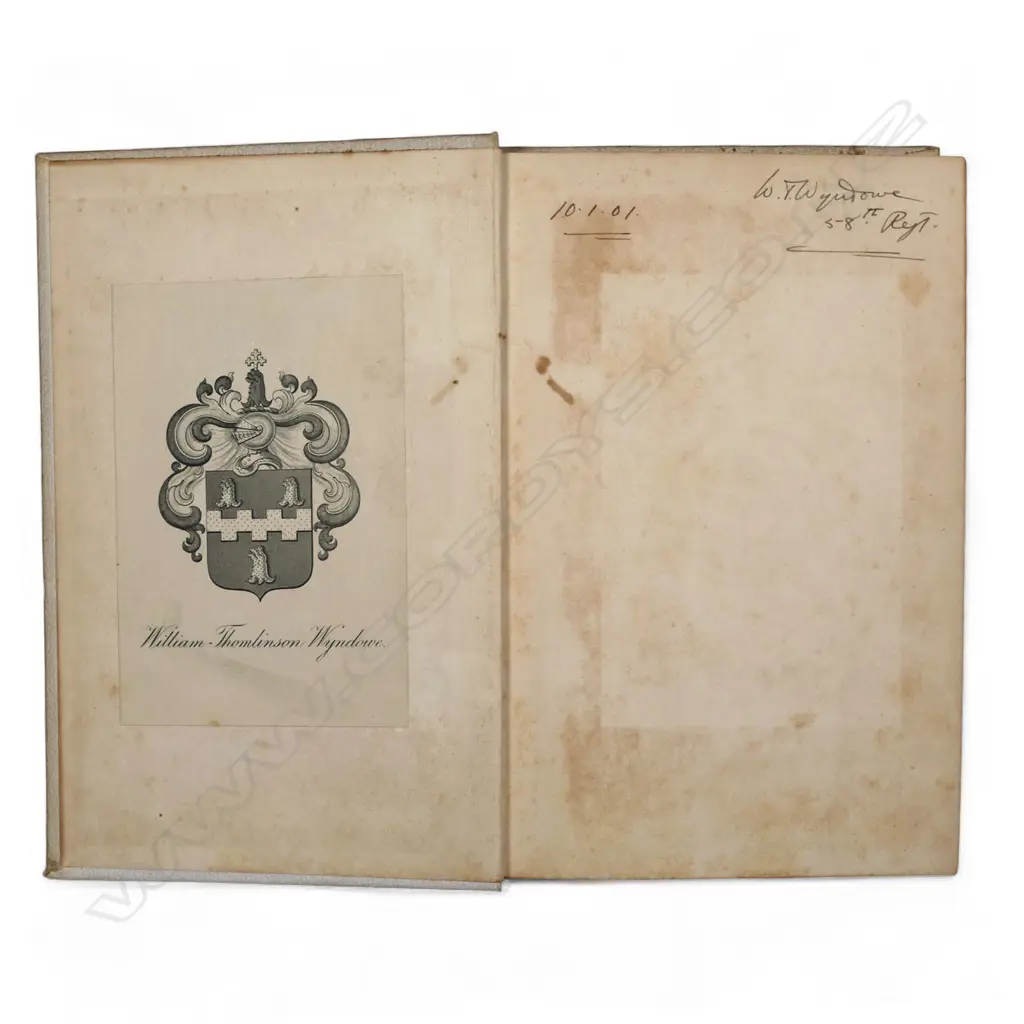 A collection of Victorian military helmet plates and insignia etc. pertaining to the Wyndowe family, Image 1++