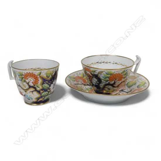 A George III Imari hand painted trio,