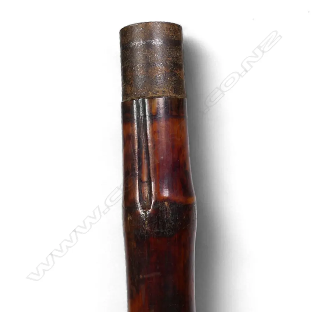 Japanese Meiji carved bamboo walking stick, Image 1++