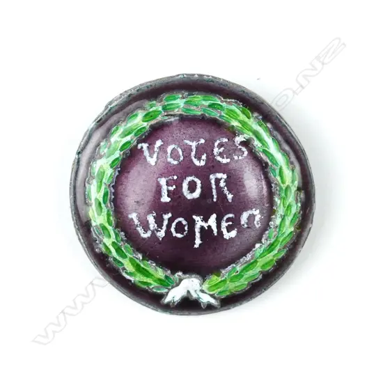 A 1913 silver and enamel Suffrage brooch,