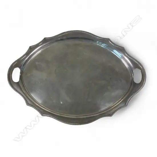 A 1940's large silver banquet tray,