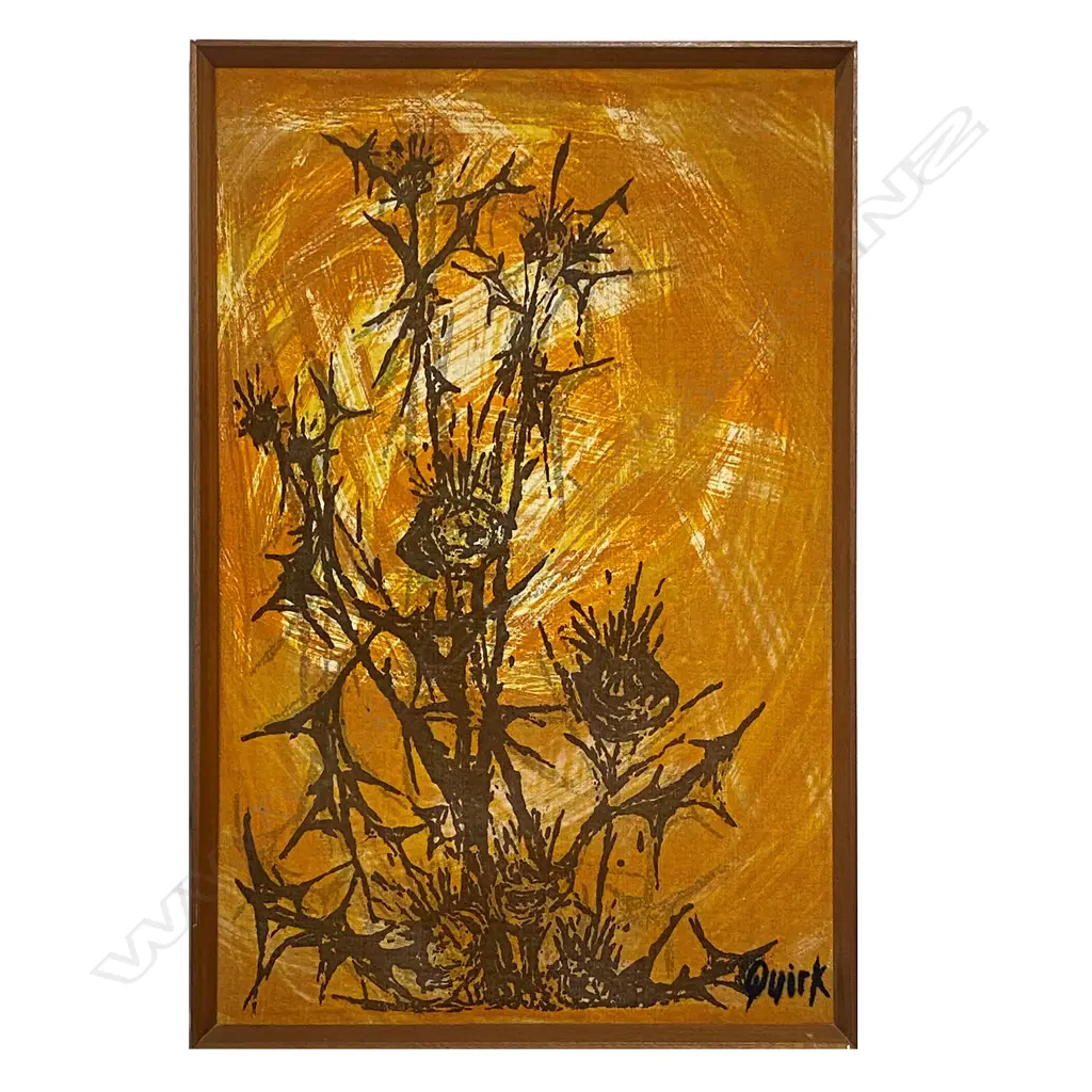 Bonnie Quirk (Australia, New Zealand, 1932-) 'Autumn Thistles', Image 1++