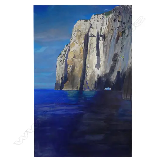 Tom Burnett (NZ 1958-) Cave at Poor Knights Islands,