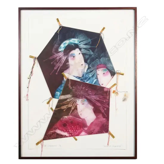 Carole Shepherd (NZ,1945-) 'Kite Companions',