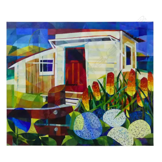 Souzie Speerstra (NZ, 1963-) Blue Skies and Hot Pokers