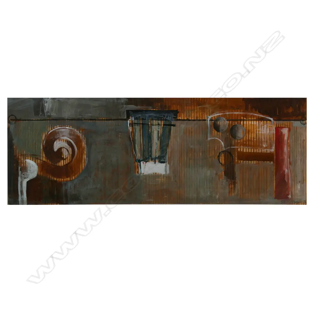 Simon McIntyre (NZ 1955-) Interior with Sound I, Image 1++