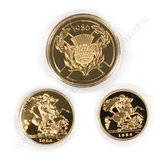 'The 1986 United Kingdom Gold Proof Set',