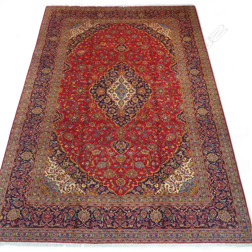 A fine hand-knotted Kashan carpet, Image 1++