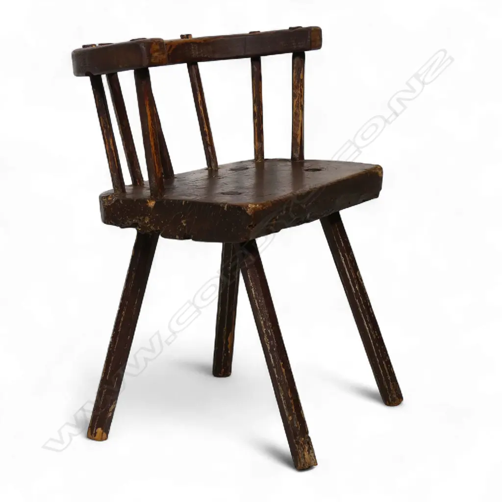 A 19thC Irish Country 'Fool's Chair', Image 1++