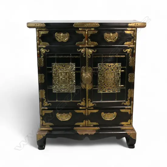 An impressive vintage Korean cabinet,