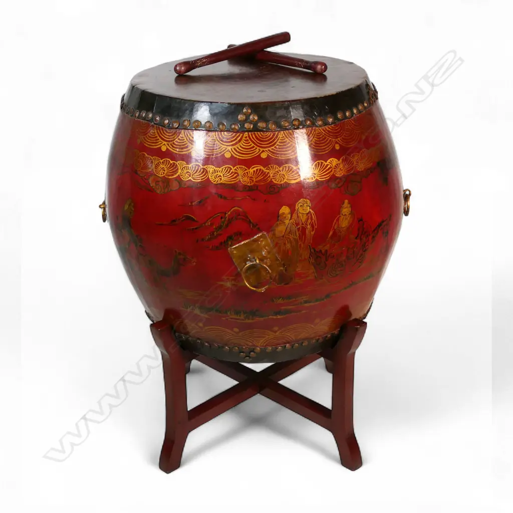 A Chinese ceremonial drum, Image 1++