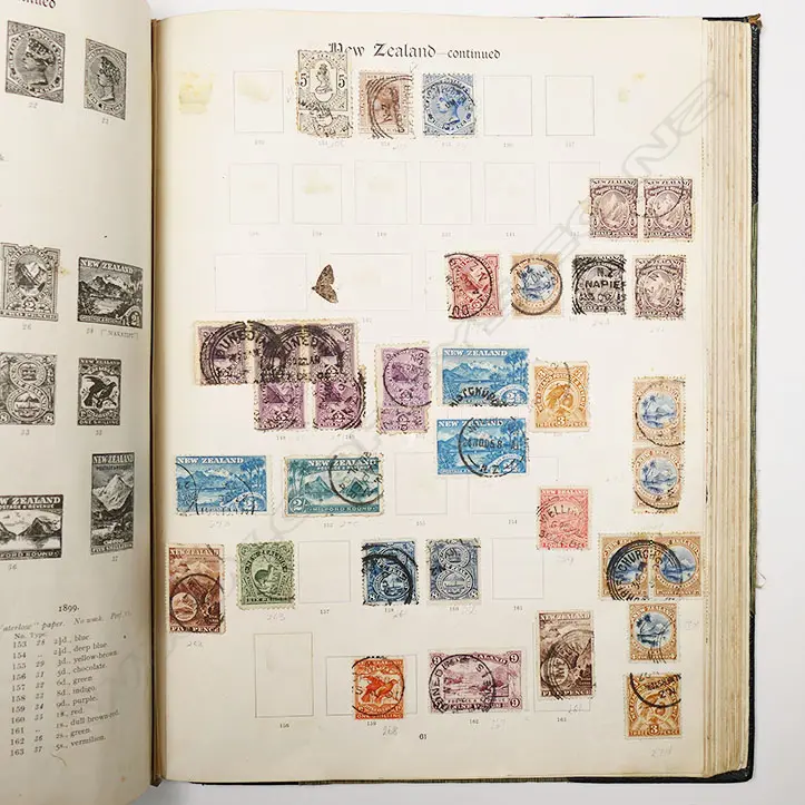 A good old large stamp album with world collection, Image 1++