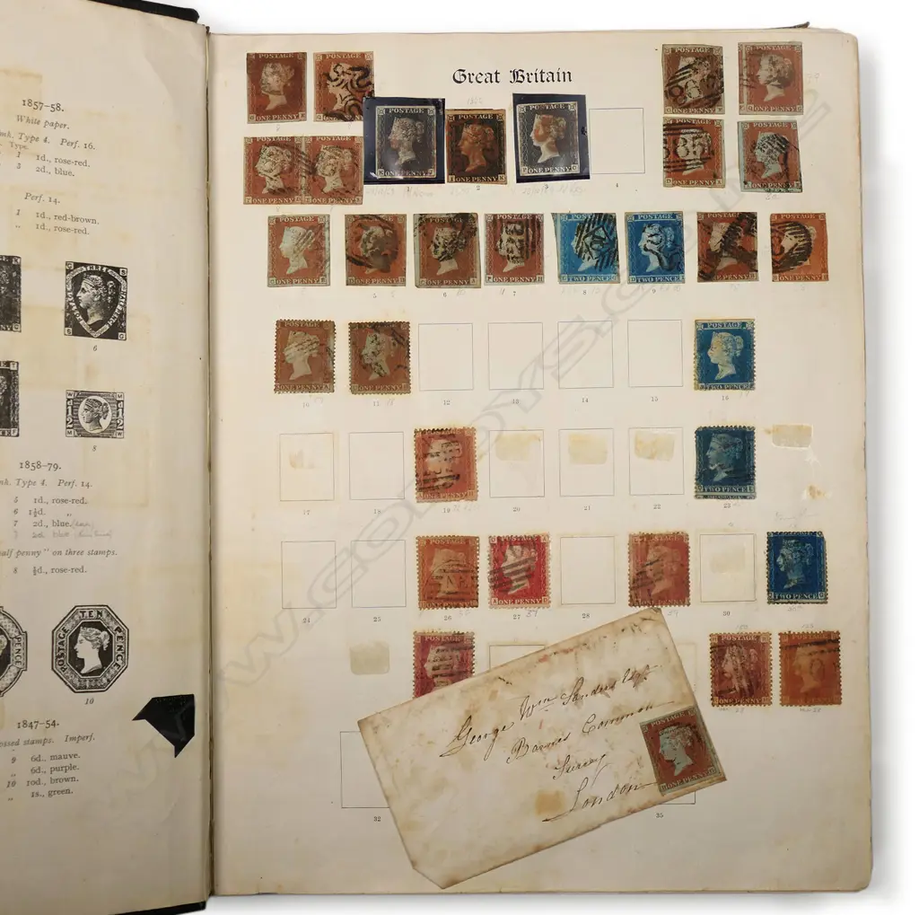 A good old large stamp album with world collection, Image 1++