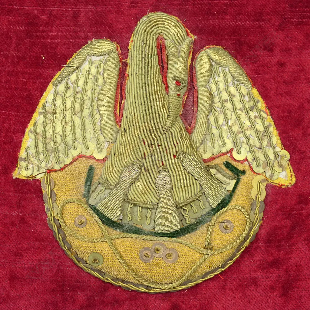 Two old ecclesiastical embroidered cushions, Image 1++