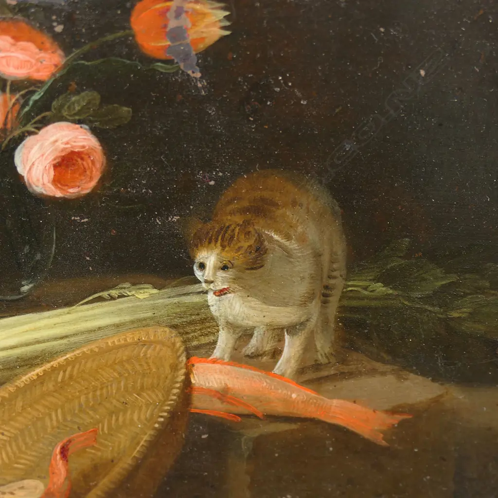 A pair of 19thC still life paintings on tin, Image 1++