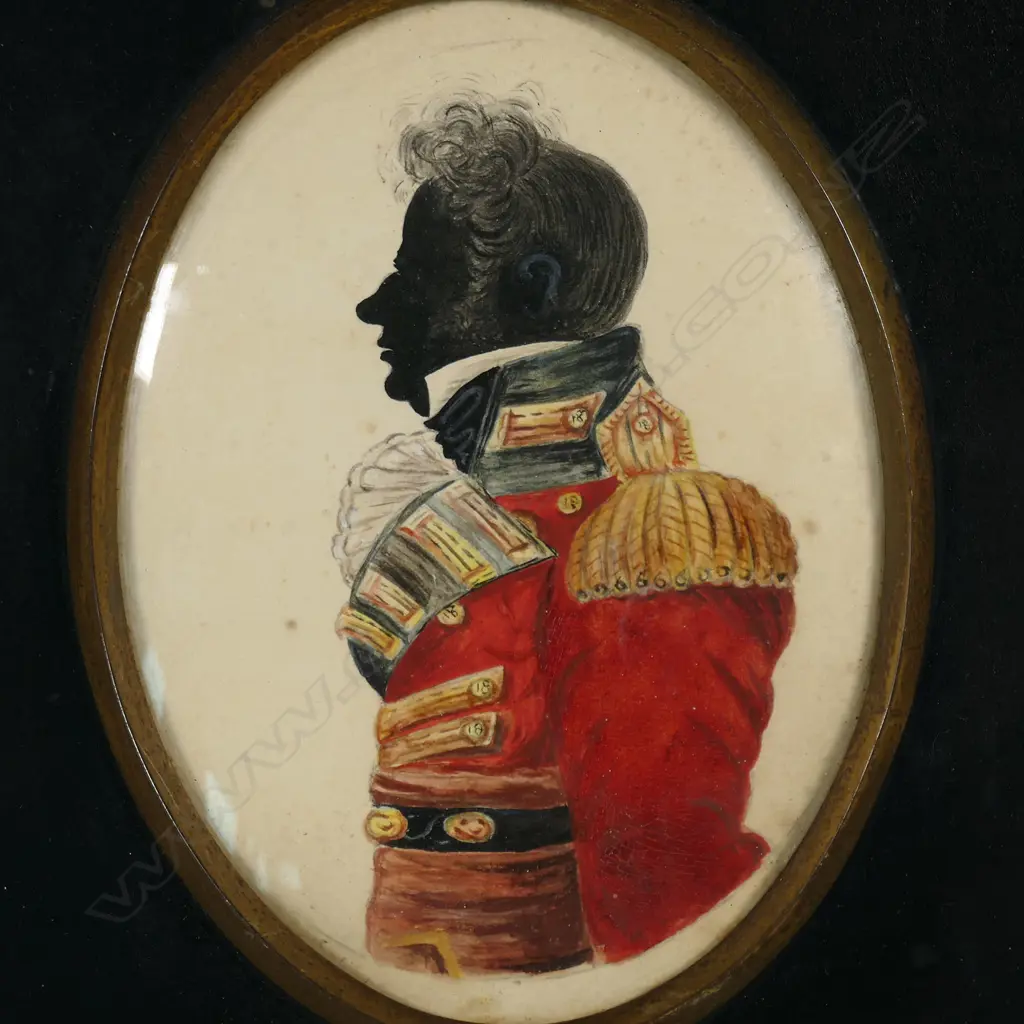 A George III style portrait miniature of Mr Col. Wm. Thomlinson, Image 1++