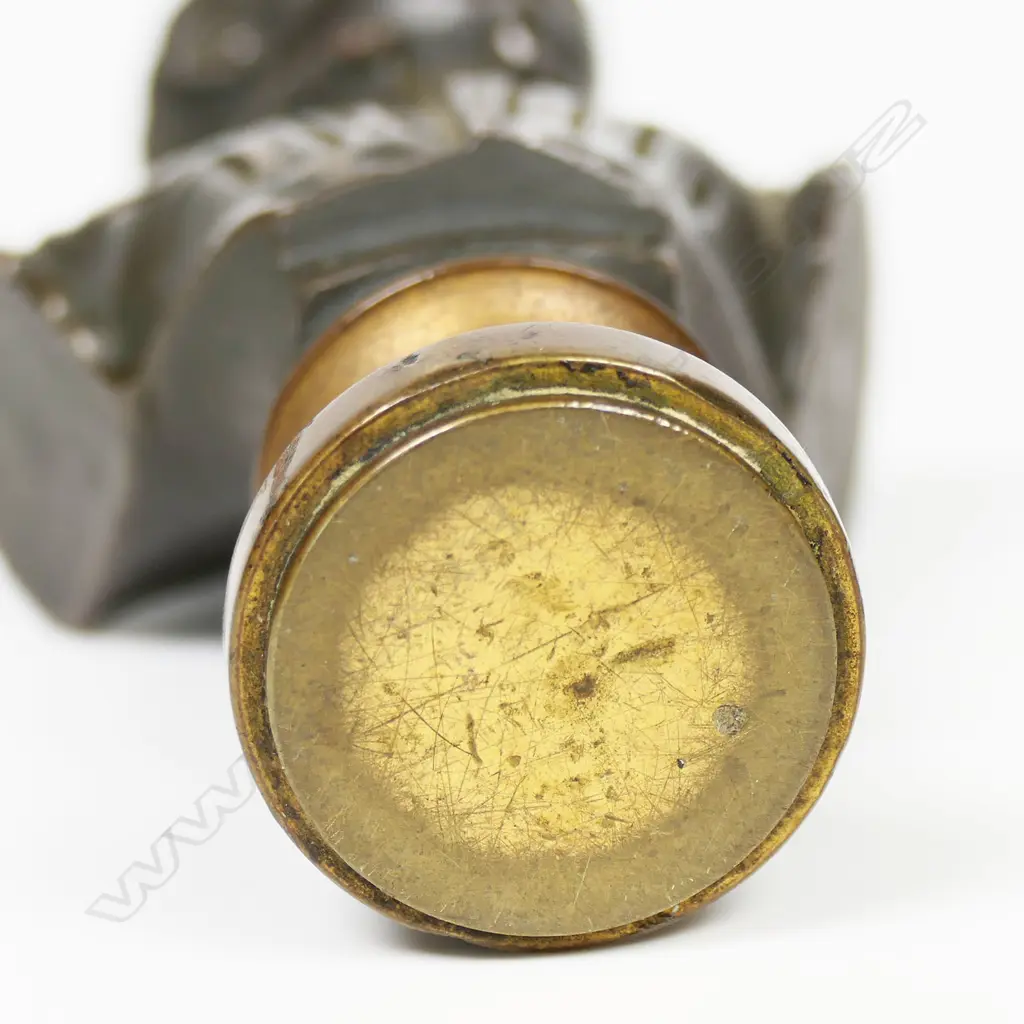 A 19thC bronze seal as a bust of the young King Henry IV, Image 1++