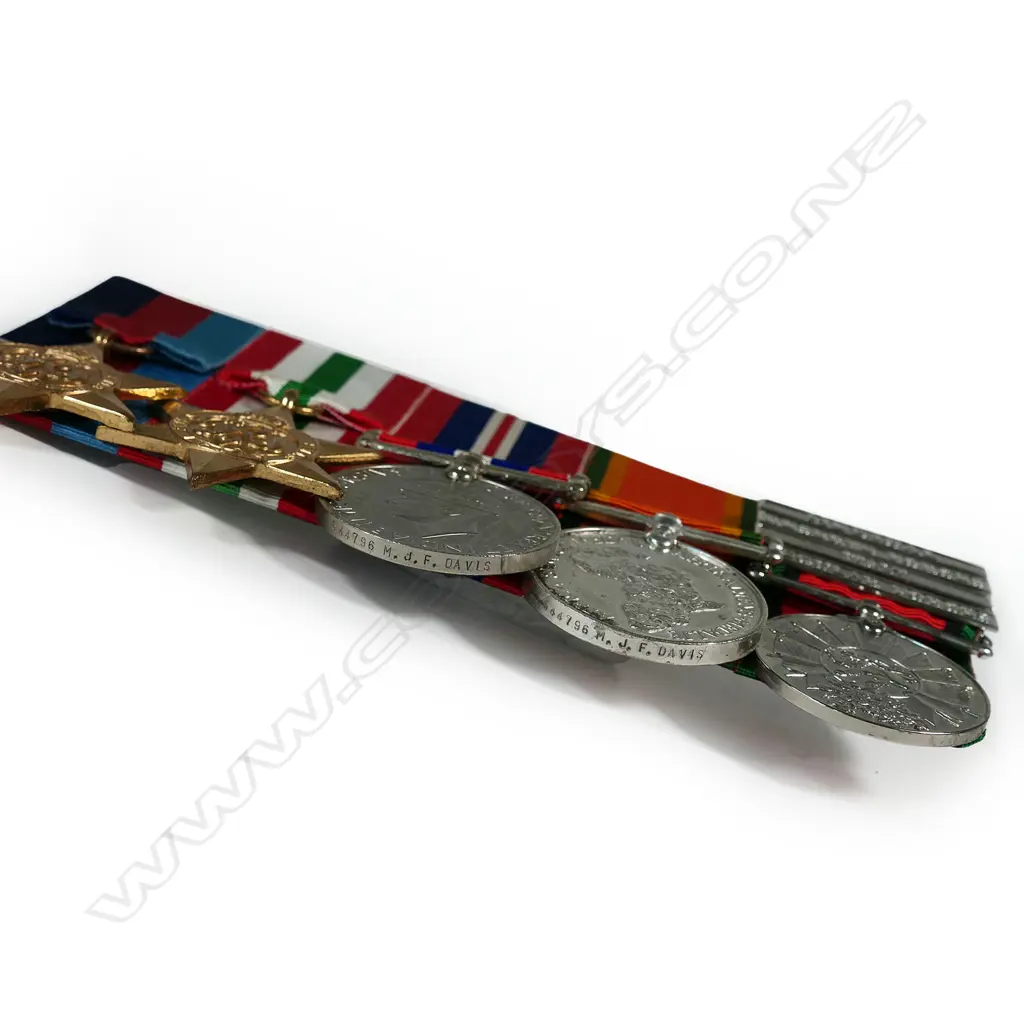 A WWII five medal group to M.J.F Davis 544796, Image 1++