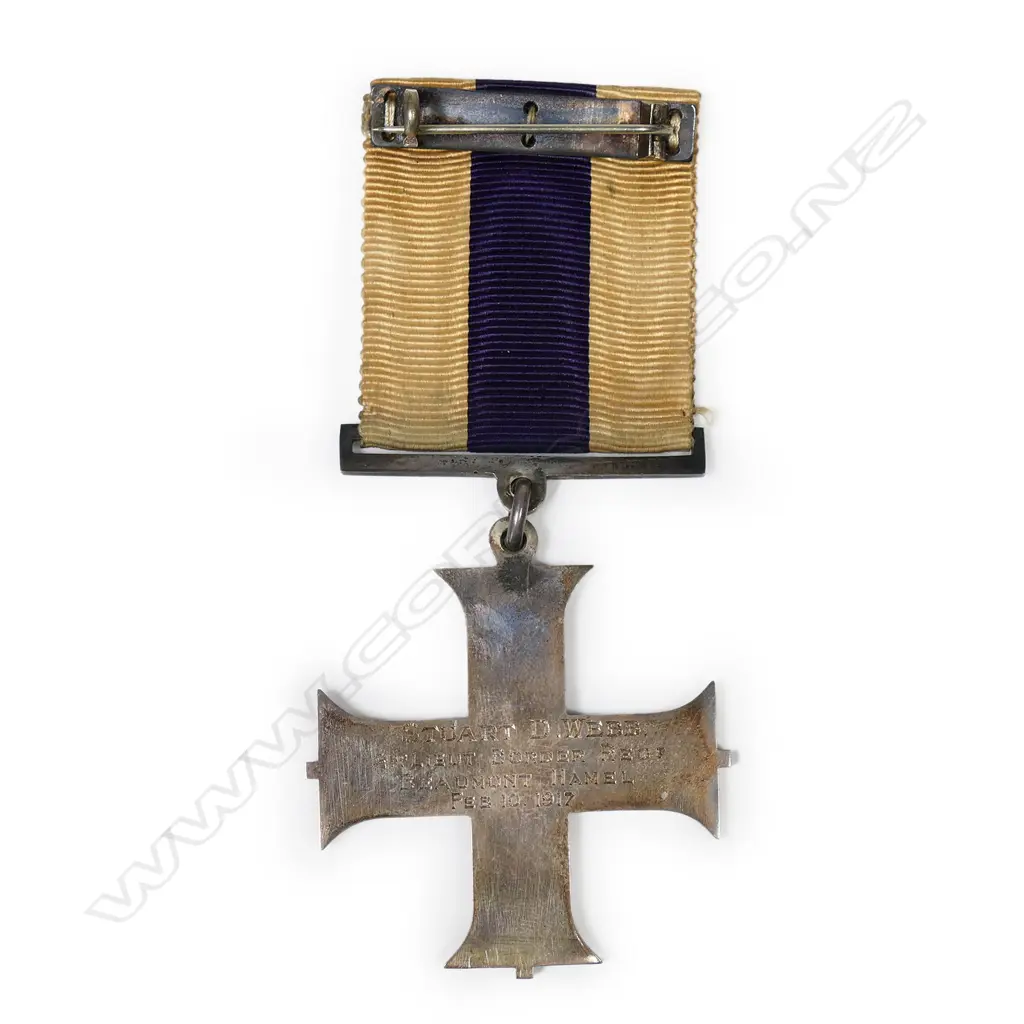 A WW1 Military Cross awarded to Stuart D Webb, Image 1++
