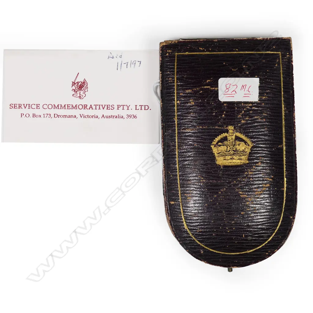 A WW1 Military Cross awarded to Stuart D Webb, Image 1++