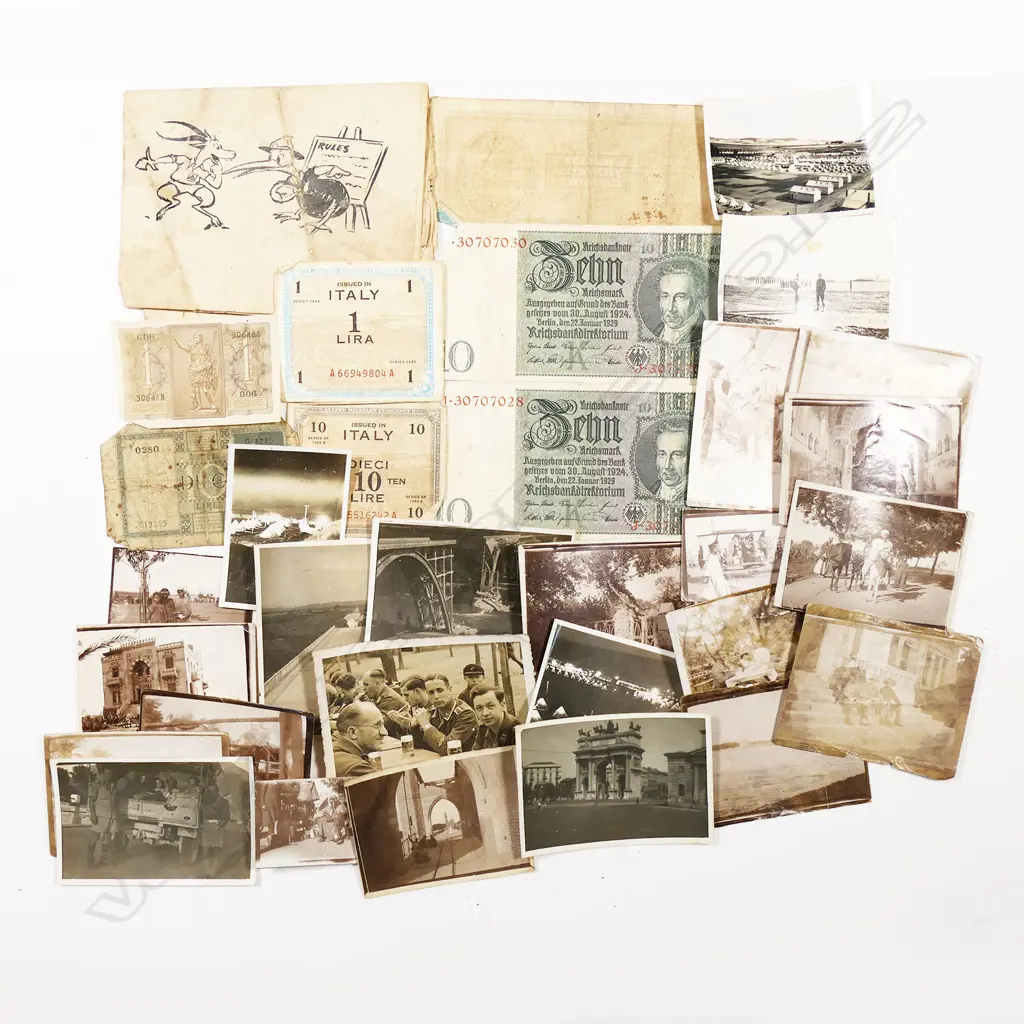 A collection of WWI and WWII New Zealand father and son military ephemera, Image 1++