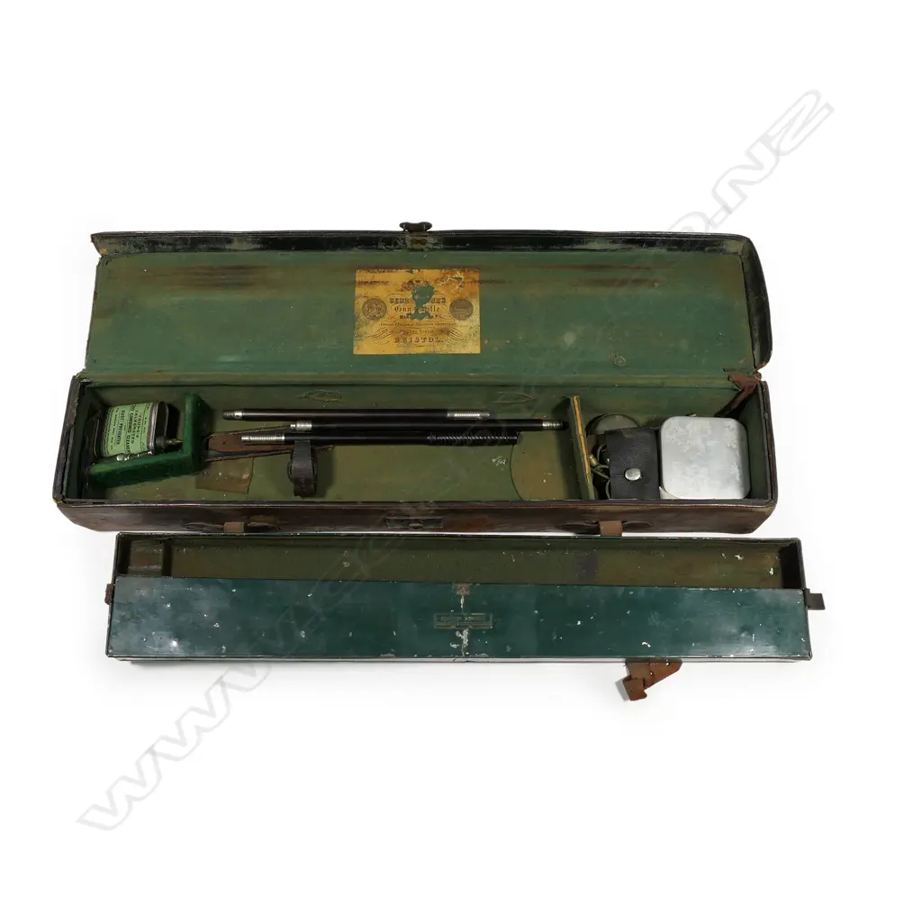 A Victorian (1861) George Gibbs 12-bore under-lever hammer gun, Image 1++