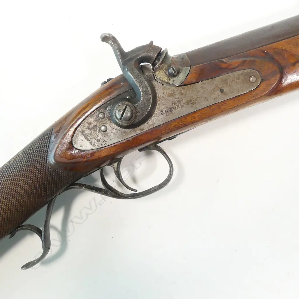 A replica 19thC Bonehill smoothbore muzzle loading percussion rifle/shotgun, Image 1++
