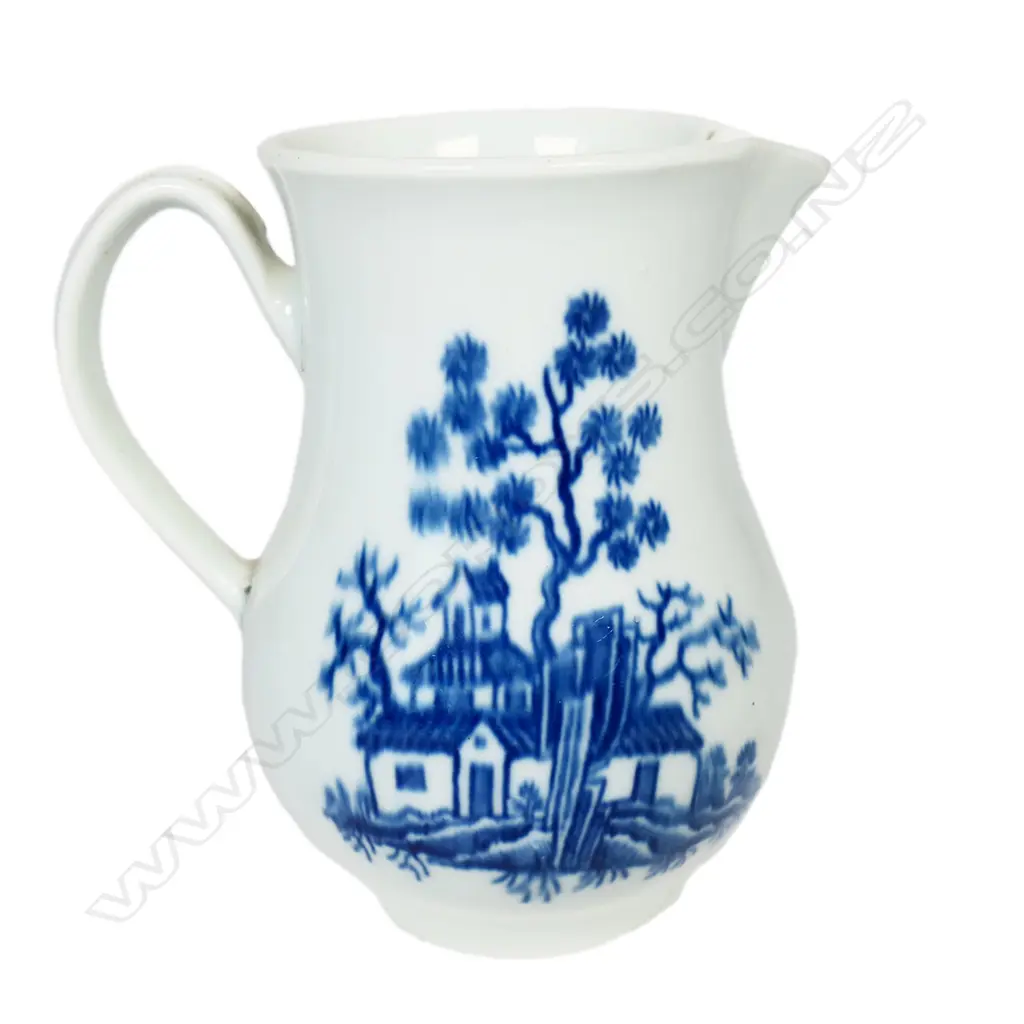 A Worcester sparrow beak blue and white jug, Image 1++