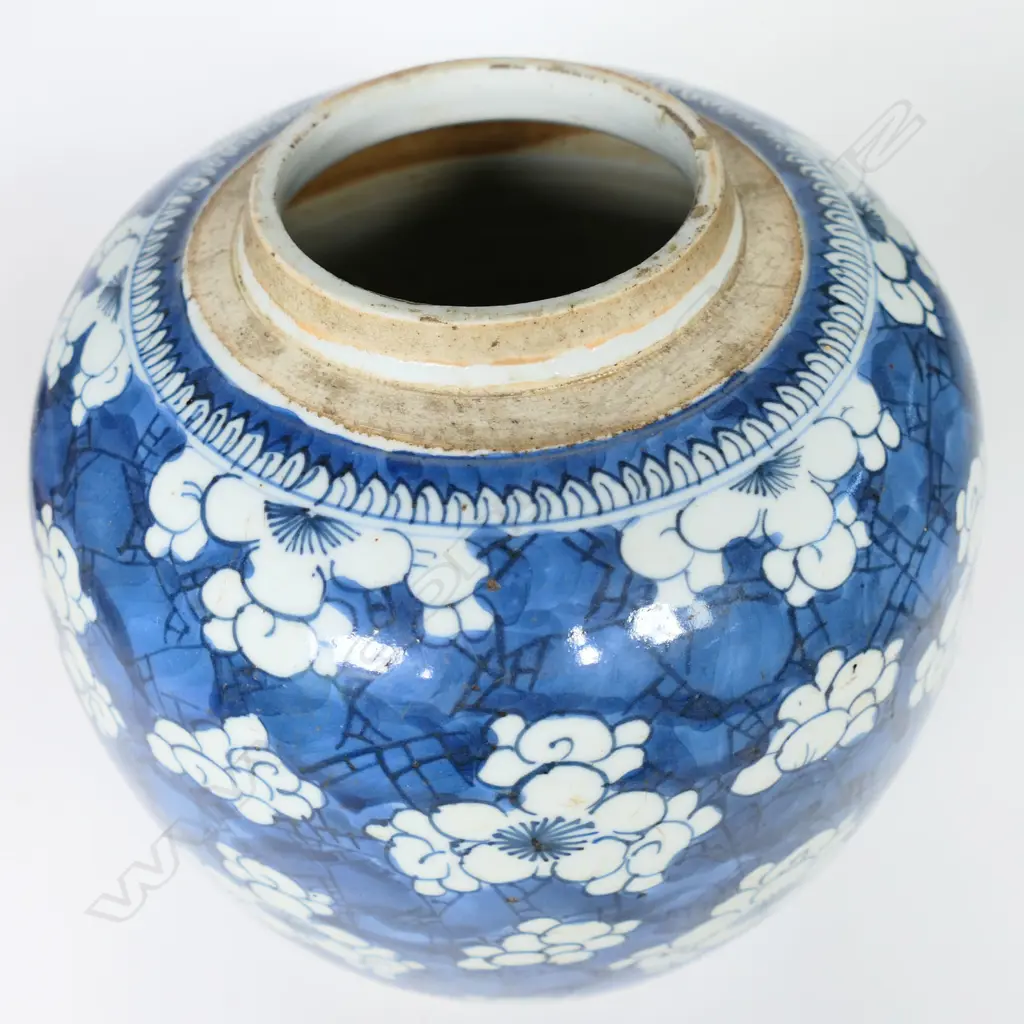 An old (probably 19thC) Chinese porcelain ginger jar, Image 1++