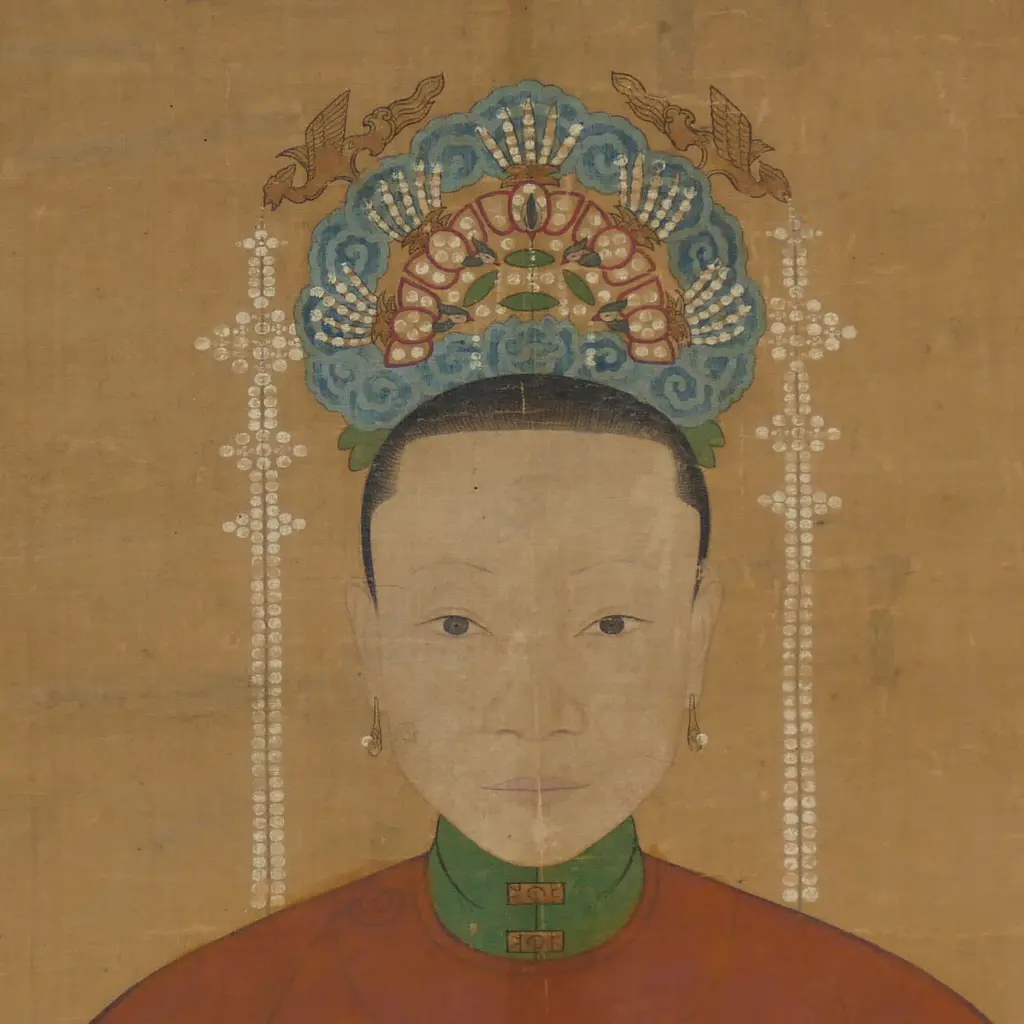 An old Chinese ancestor painting, Image 1++