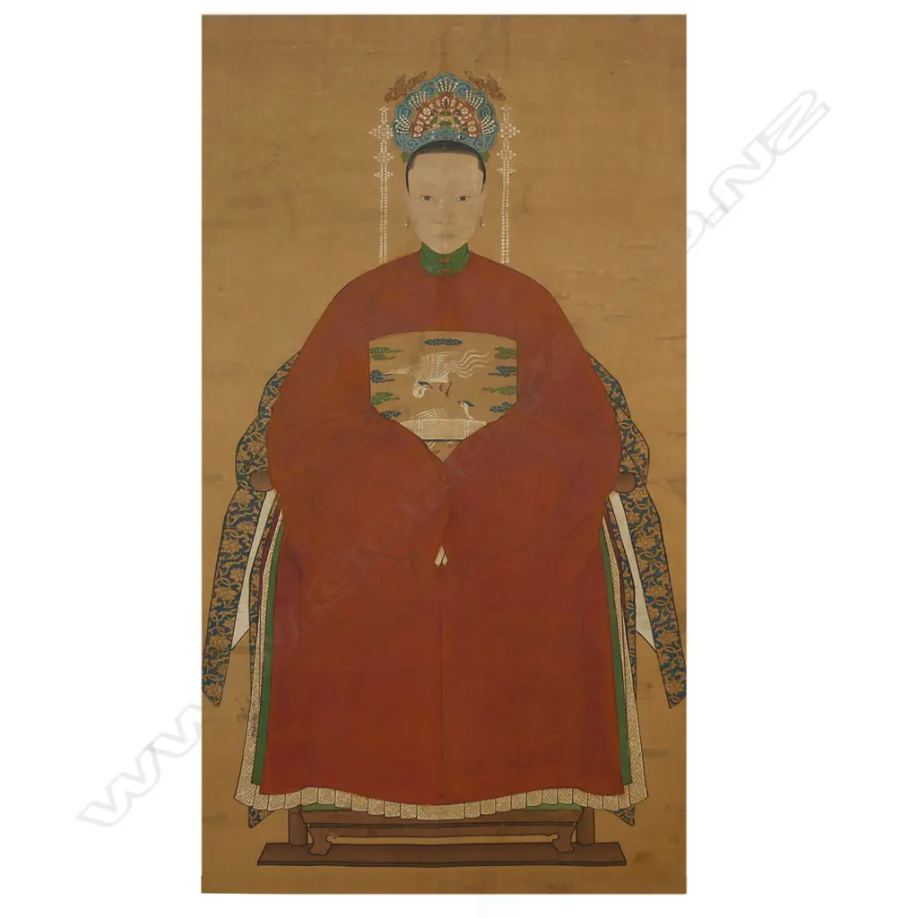 An old Chinese ancestor painting, Image 1++