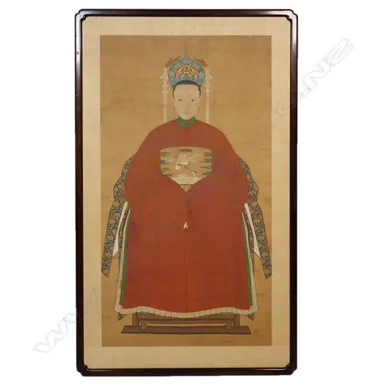 An old Chinese ancestor painting,