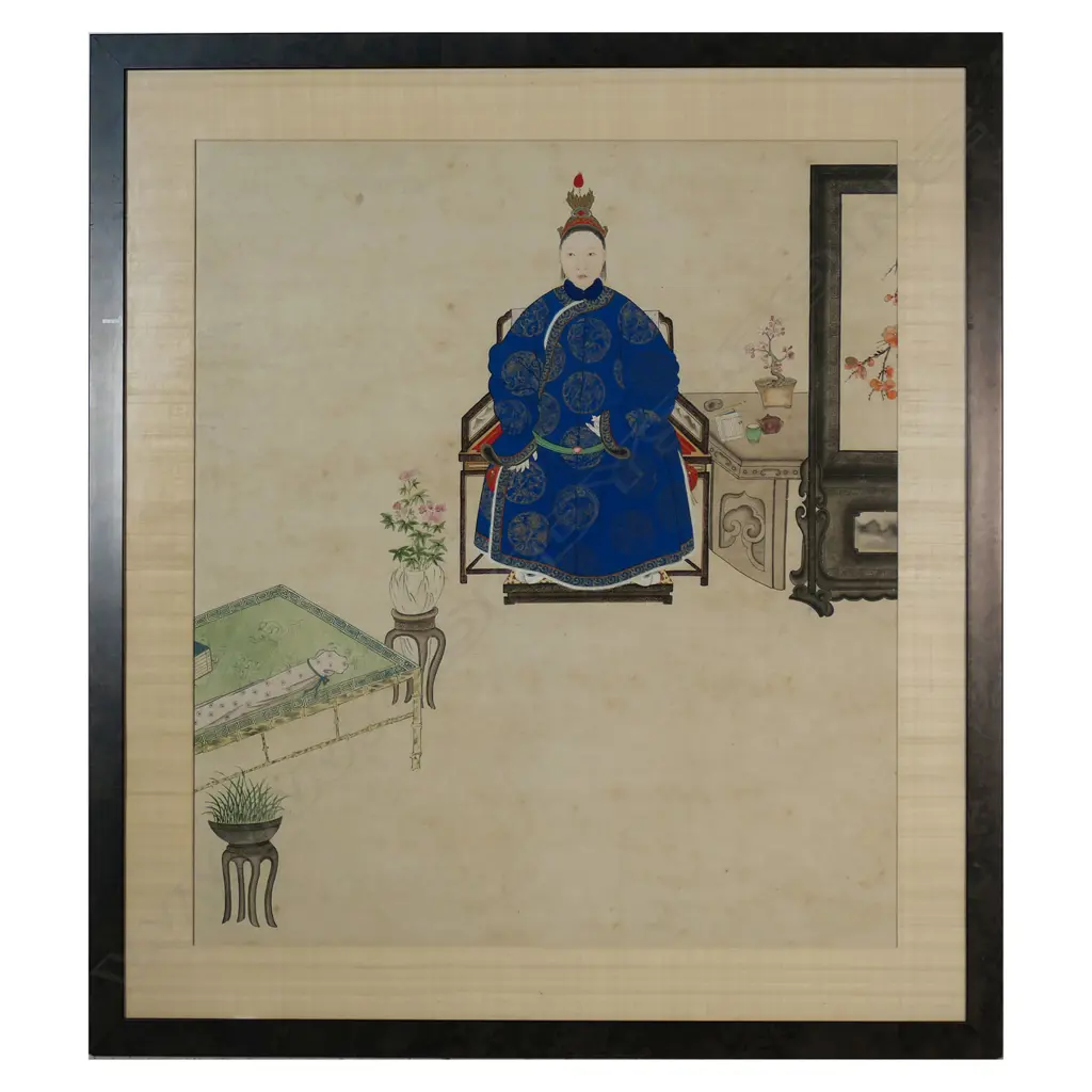 An old Chinese ancestor painting, Image 1++