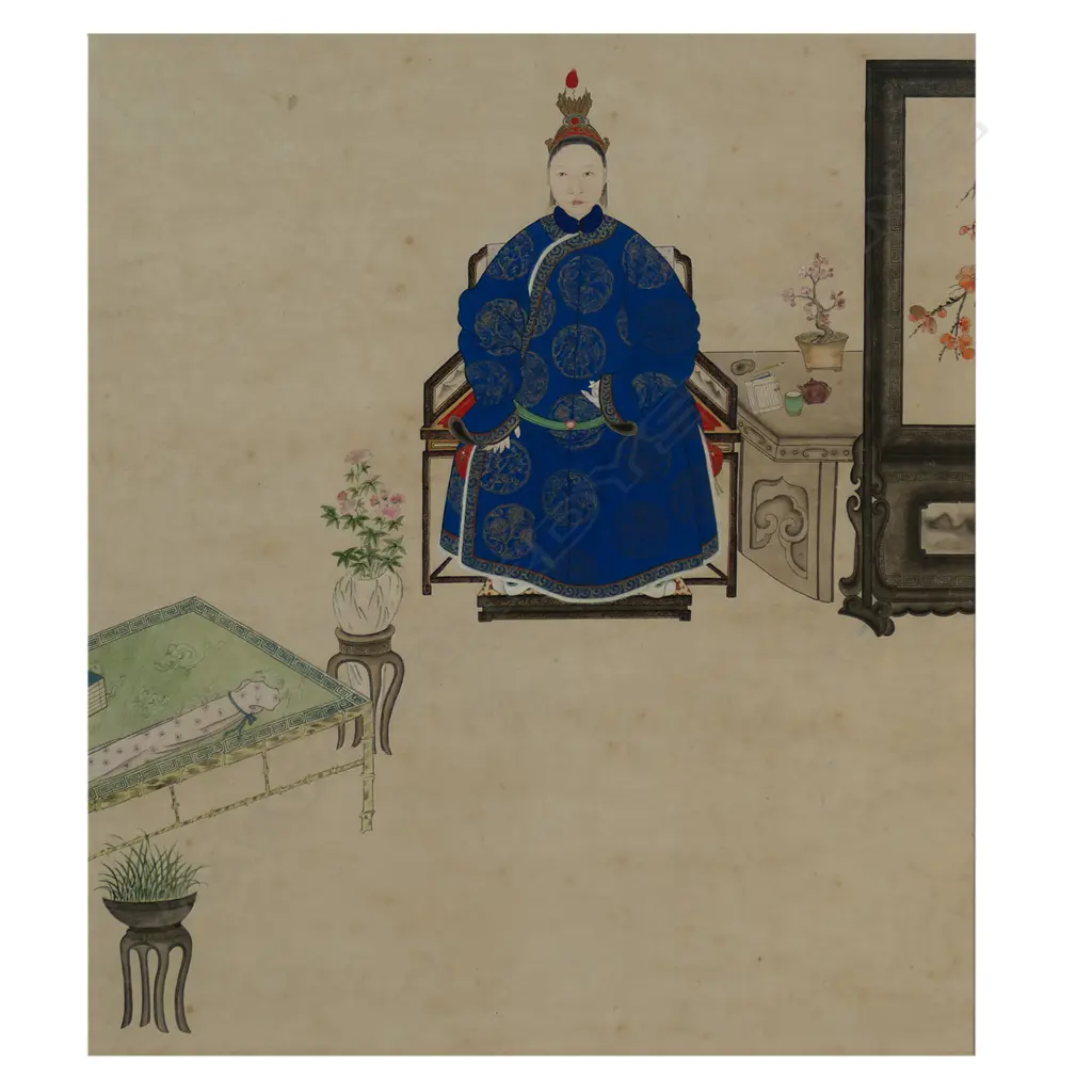 An old Chinese ancestor painting, Image 1++