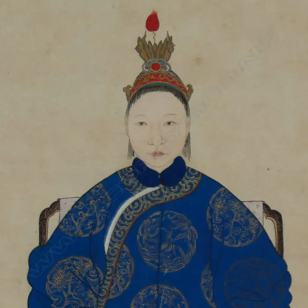 An old Chinese ancestor painting, Image 1++