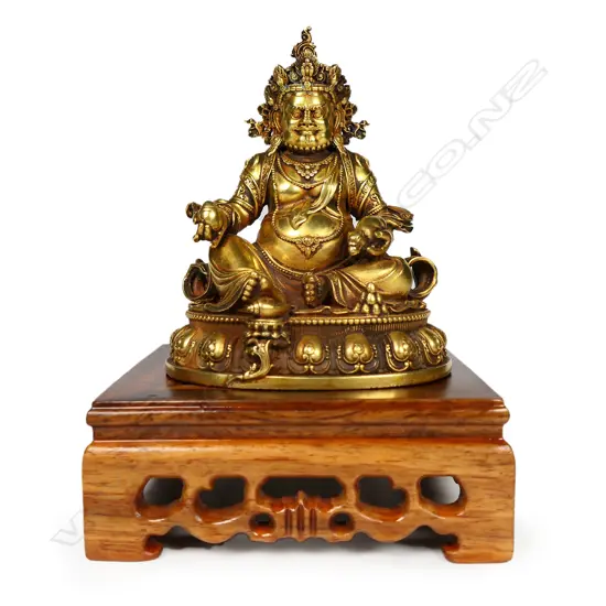 A Chinese gilt bronze Buddha,