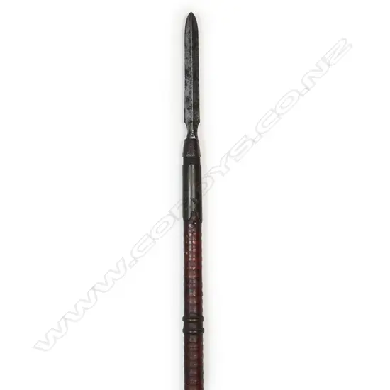 A vintage Meiji Japanese Yari (long spear),