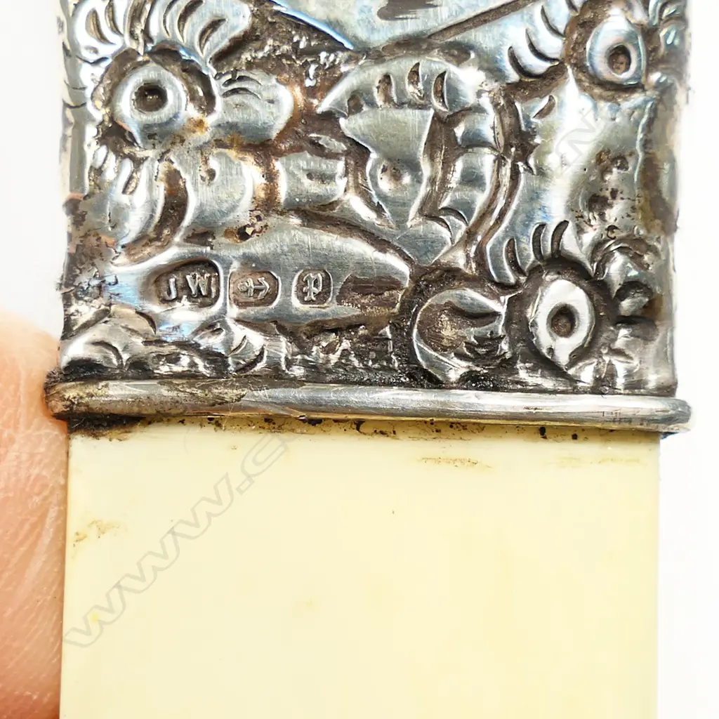 A Victorian silver and ivory letter knife, Image 1++