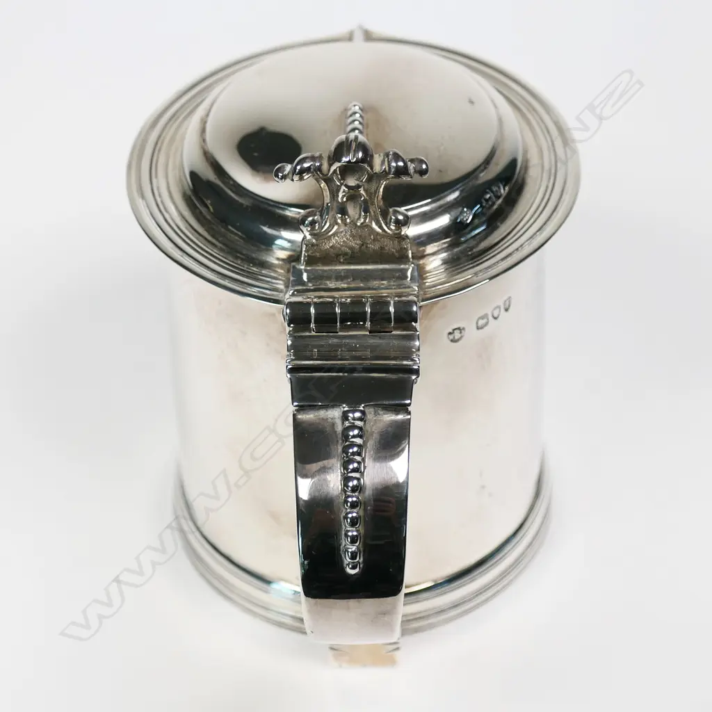 A Victorian silver tankard, Image 1++