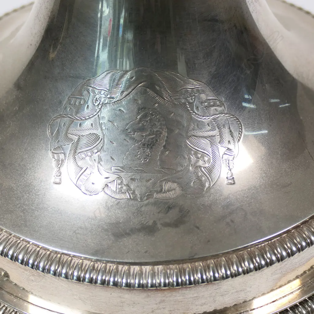A George III silver hot water jug, stand and burner by Paul Storr, Image 1++